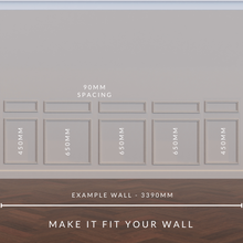 Load image into Gallery viewer, Two-Piece Self Adhesive Noble Wall Moulding Kit