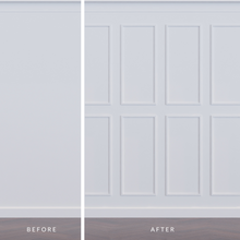 Load image into Gallery viewer, Two-Piece Self Adhesive Stately Wall Moulding Kit